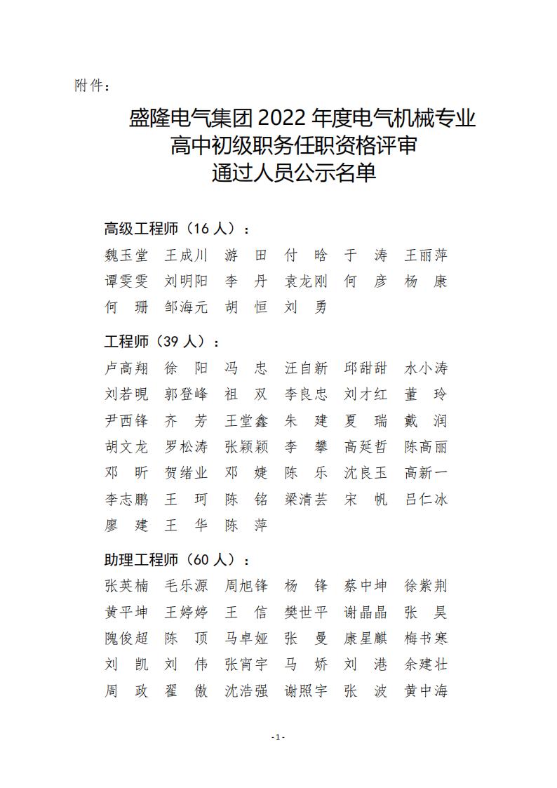 附件：beats365中文官网 2022 年度电气机械专业高中初级职务任职资格评审通过人员公示名单_00.jpg